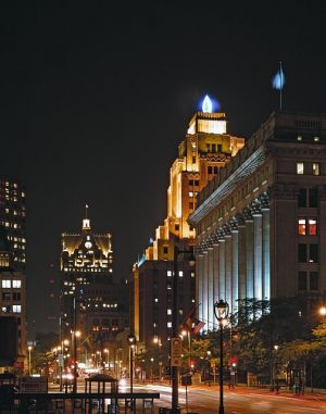 The bright blue flame in this photograph predicts the same weather tomorrow.