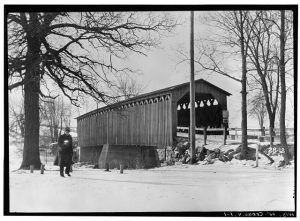 This covered bridge is a Cedarburg landmark. Photograph taken in 1934. 