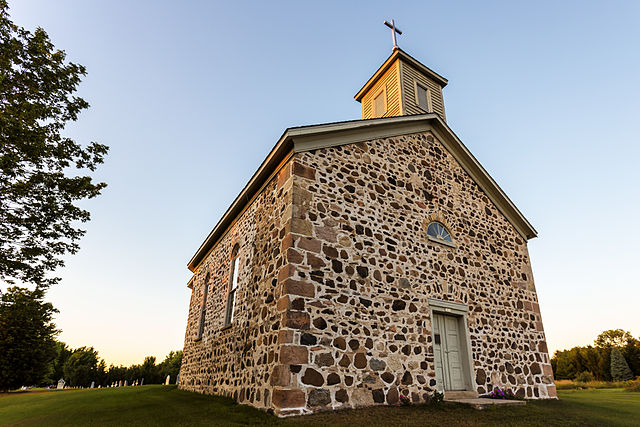 St. Peter's Church, an example of fieldstone construction, was built in 1861.