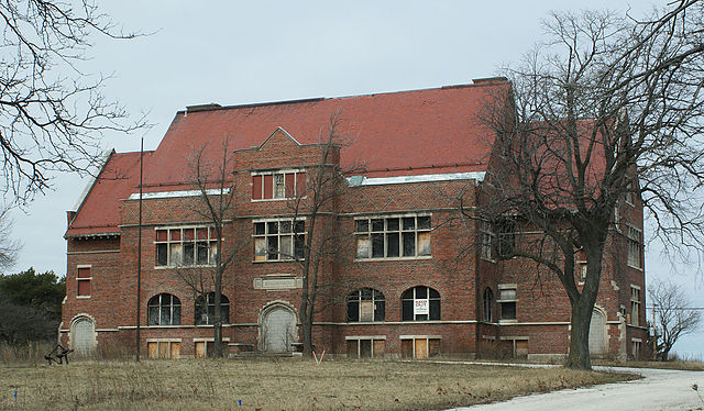 The Eschweiler Buildings on the Milwaukee County Grounds, such as this abandoned Milwaukee County School of Agriculture and Domestic Economy building, have been the focus of historic preservation efforts.