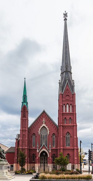 Exterior photograph of Calvary Presbyterian Church taken in 2012. 