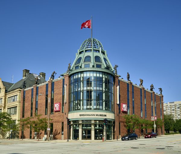 MSOE’s Grohmann Museum, fittingly, celebrates the evolution of work, both inside with its art collection and outside along the edge of its roofline.