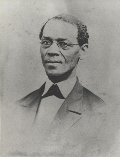 Photograph of a young Ezekiel Gillespie, prominent activist and founder of the AME church in Milwaukee.