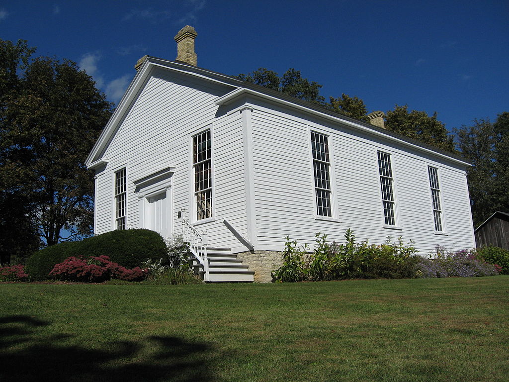 The Reformed Presbyterian Church of Vernon, in use for worship from 1854 until the 1930s and restored in the 1970s, is an example of Greek Revival architecture listed on the National Register of Historic Places.