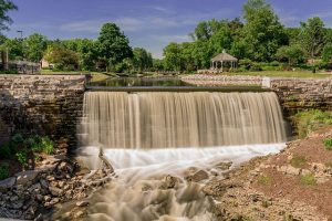 Nineteenth century residents of Menomonee Falls harnessed the Menomonee River to power their early business enterprises.