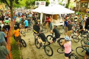 An annual highlight of the Riverwest neighborhood is a 24-hour bike race.