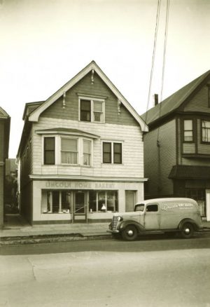 Pictured here in 1936, the Lincoln Home Bakery is an example of one of the many small bakeries once found around Milwaukee.